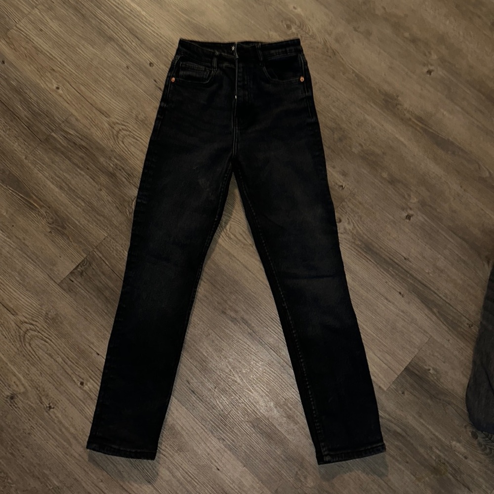 Zara almost black dark denim wash